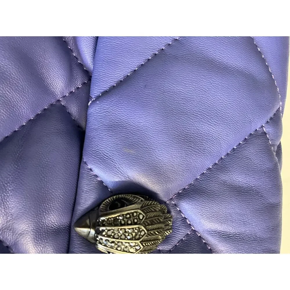 KURT GEIGER LONDON MEDIUM LILAC KENSINGTON SOFT SHOULDER BAG